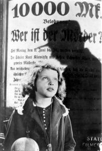 M (1931 Germany) Directed by Fritz Lang Shown: Inge Landgut