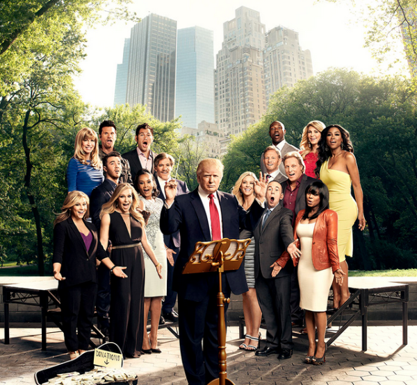 Trump the grand maestro: A promotional photo for The Celebrity Apprentice Courtesy NBC.