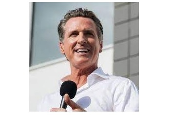 Gavin Newsom from Facebook w white