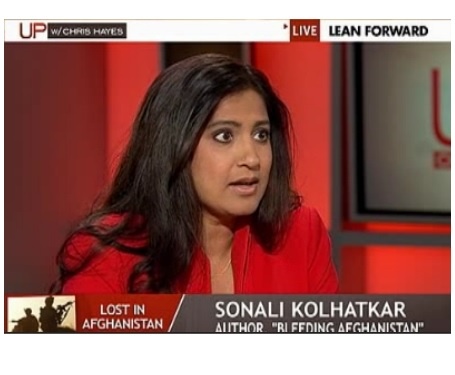 Sonali Kolhatkar w white