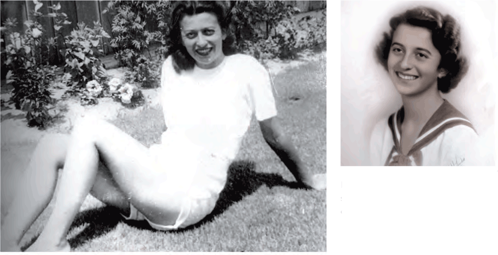 Diane as a young woman. “She worked super hard to take care of us,” said her daughter Carole Hughes. PHOTOS: ADLER FAMILY