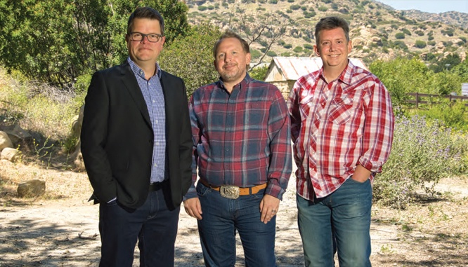 had-Galster-Kyle-Clausen-and-Jason-King Chad Galster, left, Kyle Clausen, and Jason King.otos by Mark Edwards