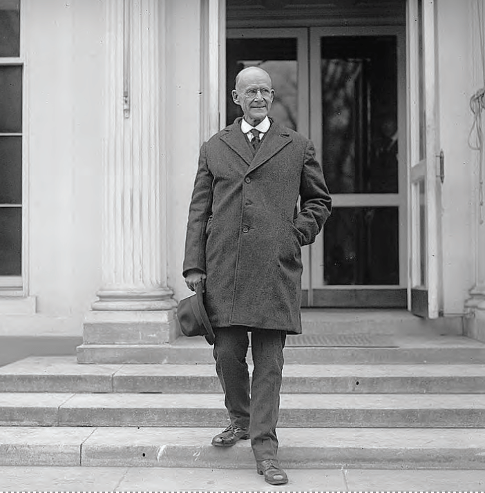 Eugene Debs leaving the White House the day after being released from prison in 1921. PHOTO: WIKIPEDIA