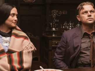 OSAGE WISDOM: Lily Gladstone and Leonardo DiCaprio in “Killers of the Flower Moon.”
