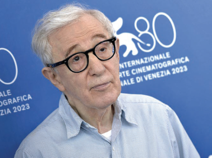 AUTEUR: Woody Allen at the 80th Venice International Film Festival 2023.
