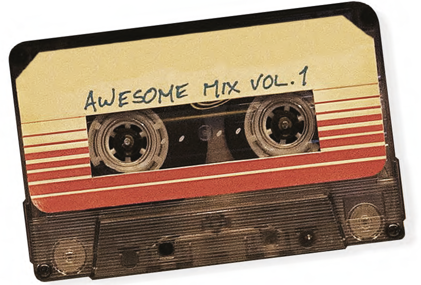 TAPE MUSIC: The mixtape from “Guardians of the Galaxy,” one of the films Rozow worked on.
