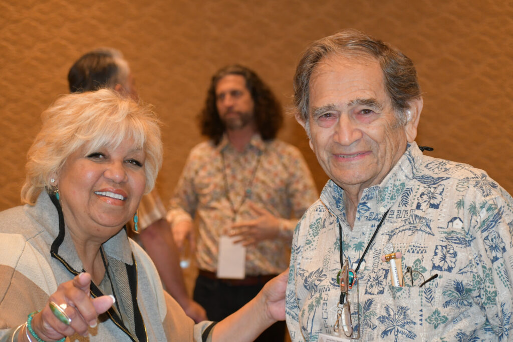 Bobbi Banks and Bill Elias, who has attended IATSE conventions as a delegate of Local 700 for 52 years.